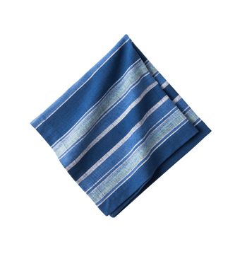 Juliska Napkin: Indigo Stripe Cotton